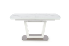 BLANCO stół rozkładany blat - biały marmur / biały, noga - biały