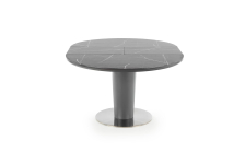 RICARDO stół rozkładany 120-160/120/76 cm, popielaty marmur