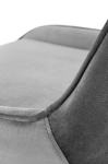 RICO krzesło obrotowe popielaty velvet