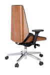 Fotel gabinetowy MOON WOOD CHROME