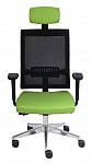 Fotel biurowy LEVEL BS HD black/chrome - z zagłówkiem