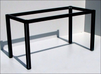Stelaż do stołu i biurka 57/KC nogi kwadratowe 5x5 cm - CZARNY - 76x76