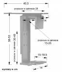 Uchwyt na komputer ST-ZA-01 - Aluminium