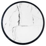 KIM ława blat - biały marmur, stelaż - czarny (1p=1szt)