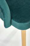 TOLEDO 2 krzesło dąb miodowy / tap. MONOLITH 37 (ciemny zielony)