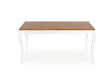 WINDSOR stół rozkładany 160-240x90x76 cm kolor ciemny dąb/biały (2p=1szt)