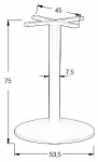 Podstawa do stolika SH-4003-7/B  fi 53,5 cm, wys. 75 cm