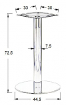 Podstawa do stolika SH-3001-5/P fi 44,5 cm wys. 72,5 cm