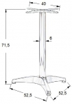 Podstawa do stolika SH-7002/A - wysokość 71,5 cm fi 52,5x52,5 cm