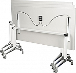 Stelaż aluminiowy składany - uchylny do stołu A105/kolor biały/alu polerowane