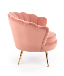 AMORINITO fotel wypoczynkowy jasny różowy / złoty