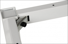 Stelaż metalowy do stołu i biurka NY-A057/KB - 196x76 cm, noga kwadratowa 5x5 - biały