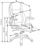 Fotel obrotowy SATURN czarny