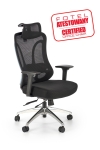 Fotel obrotowy GILBERTO czarny atestowany