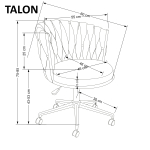 Fotel konferencyjny obrotowy TALON jasny beżowy