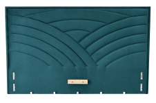 MODULO W3 łóżko 160 - wezgłowie ciemny zielony tap. Monolith 37