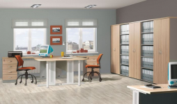 Biurko kształtowe prawe PRIMUS PB52P/39M 140/39x110/70x75h