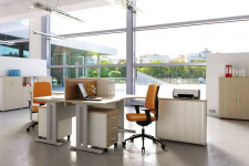 Biurko kształtowe lewe PRIMUS PB53L/39M 160/39x110/70x75h