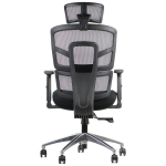 Fotel biurowy obrotowy TREX CZARNY podstawa aluminiowa