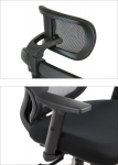 Fotel biurowy obrotowy TREX CZARNY podstawa aluminiowa