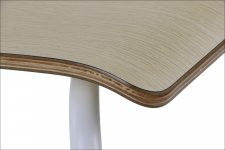 Krzesło WERDI A sklejka laminowana stelaż biały, kubełek natural