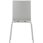 Krzesło WERDI B sklejka laminowana stelaż biały, kubełek biały