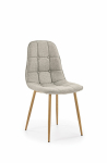 K316 krzesło tapicerka - beżowa, nogi - dąb miodowy (1p=4szt)