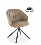 K533 krzesło cappuccino z funkcją obrotu