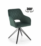 K535 krzesło obrotowe ciemny zielony