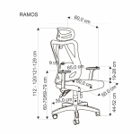 RAMOS fotel obrotowy czarny - atestowany