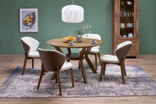 RUPERT stół okrągły fi120/77 cm, orzechowy