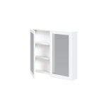 TORETO Szafka lustrzana 70x80/2D (MDF ramiak) biały