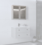 TORETO Szafka lustrzana 70x80/2D (MDF ramiak) cashmere