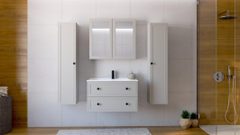 TORETO Szafka lustrzana 70x80/2D (MDF ramiak) cashmere