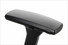 AKCENT/F PLUS fotel biurowy obrotowy,, czarny mechanizm samoważący podłokietniki 4D