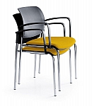 Krzesło biurowe konferencyjne BIT 560H plastikowe / tapicerowane