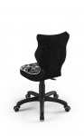 ENTELO Dobre krzesło obrotowe PETIT nr 4 - podstawa czarna