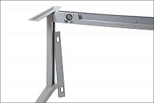 Stelaż metalowy do biurka STL-01 aluminium - rozsuwana belka