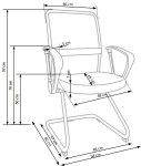VIRE SKID fotel pracowniczy czarny