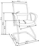 VIRE SKID fotel pracowniczy czarny