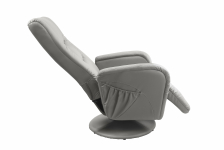 PULSAR recliner z funkcją masażu i podgrzewania popielaty