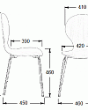 Krzesło konferencyjne EF-TDC122 Buk