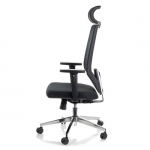 Fotel Biurowy Obrotowy ZN-805C-30 czarny z wysuwem siedziska