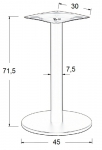 Podstawa do stolika SH-2010-2/B - wysokość 71,5 cm fi 45 cm  