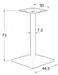 Podstawa do stolika SH-4002-6/B - wysokość 73 cm 44,5x44,5cm 