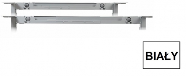 Stelaż metalowy do biurka STL-01 biały - rozsuwana belka