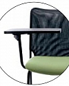 Krzesło konferencyjne SUN H 2PB z podłokietnikami i blatem