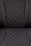 CAMARO fotel wypoczynkowy czarny / czerwony