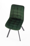 K332 krzesło nogi - czarne, siedzisko - ciemny zielony