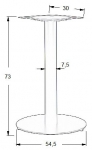 Podstawa do stolika SH-5001-5/B fi 45 cm, wys. 73 cm